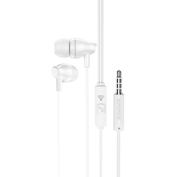 Casti Telefon Handsfree 3.5mm BM61 Wanderer Alb