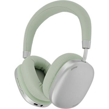 Casti Tellur Over-Ear, Shade, Bluetooth 5.3, ANC, Multipoint, autonomie 50h, Green + Cablu USB la USB-C + Cablu audio