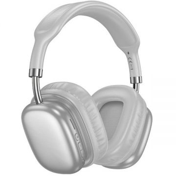 Casti W52 Plus Tone Headset Wireless Bluetooth Argintiu