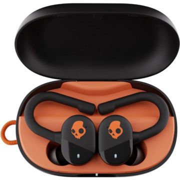 Casti Wireless Push Play Active TWS Autonomie 34h Negru/Portocaliu