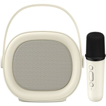 HAVIT Boxa karaoke HAVIT SK819BT, cu microfon, Bluetooth Type-C, Bej