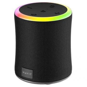 HAVIT Boxa portabila Bluetooth Havit SK832BT, 15W, rezistenta la apa, 102x126mm, Negru