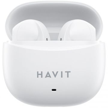 HAVIT Casti HAVIT TW941, Bluetooth 5.3, TWS, Open-Ear, Control tactil, Alb