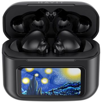 HAVIT Casti Havit TW956 TWS, Wireless, Negru