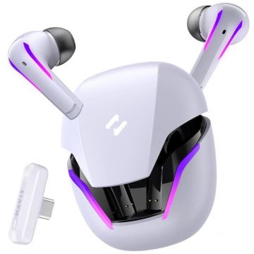 HAVIT Casti wireless gaming Havit TW970 - TWS, RGB, in-ear, Bluetooth, Alb
