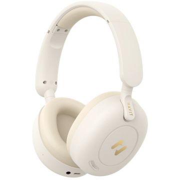 HAVIT Casti wireless HAVIT H655BT PRO, Bluetooth 5.3, Bej
