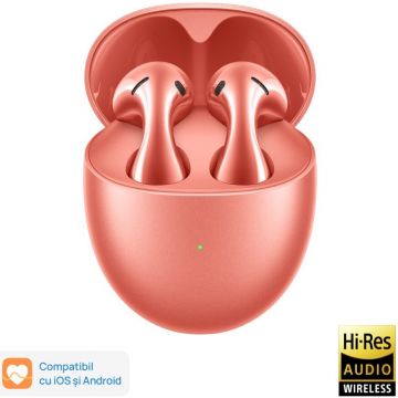 Huawei Casti wireless Huawei FreeBuds 5, Coral Orange