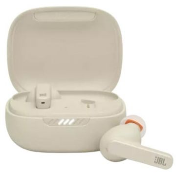 JBL Casti JBL Live Pro+ TWS True Wireless, Bluetooth, Anulare Activa a Zgomotului, Control Tactil, Asistent Vocal, Bej