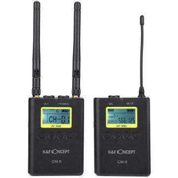 K&F Concept KIT Microfon Wireless K&F Concept CM-9 pentru camere video