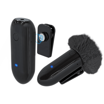 Lensgo Microfon lavaliera wireless LENSGO LWM-318C - negru