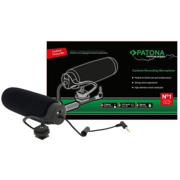 Patona Microfon PATONA Premium include microfon cu clips pentru camera video DSLR si smartphone 9876