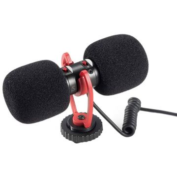 Sairen Microfon Sairen T Mic Dual Head cardioid pentru camere si smartphone