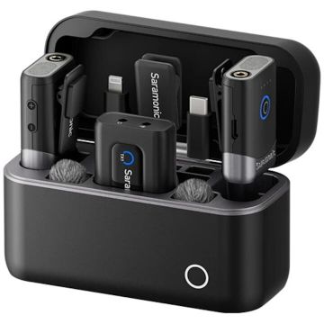 SARAMONIC Kit lavaliere wireless Saramonic Mix,  2x microfon, 1x receptor, USB-C, Lightning