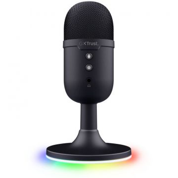 Trust Microfon Trust cu fir GXT 234 Yunix,  frecventa raspuns 100 Hz - 16.000 Hz, cardioid, senzitivitate 32 dB, Negru
