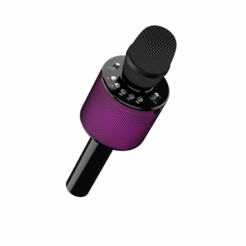 Akai Microfon wireless Akai PartyVoice Mic, cu karaoke integrat, boxa incorporata, lumini LED colorate si Bluetooth 5.4.