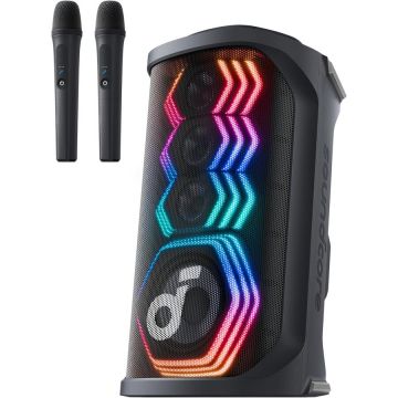 Anker Boxa portabila Anker SoundCore Rave 3S, 200W, Karaoke AI, IPX4, Autonomie 12 ore, Negru
