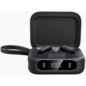 Anker Casti in-ear wireless bluetooth Anker Soundcore P41i, ANC, cablu USB-C retractabil, functie baterie externa, IPX5, Negru