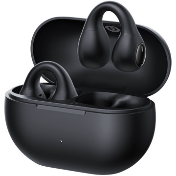 BASEUS Casti True Wireless Baseus Bass 15 Open-Ear Clip, Bluetooth 5.4, Autonomie 30 ore Negru