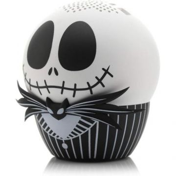 Boxa portabila Bitty Boomers Jack Skellington, Bluetooth, 3 W, Autonomie 4 ore (Alb/Negru)