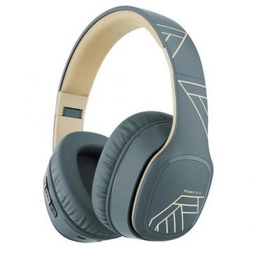 Casti Bluetooth PowerLocus Over-Ear P7, Microfon (Gri)