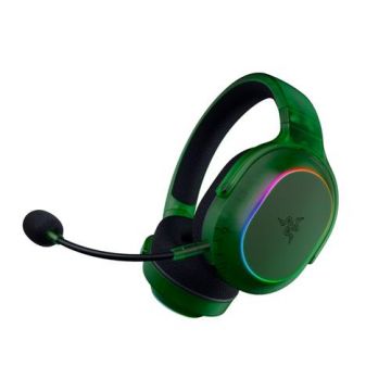 Casti Gaming Wireless Razer Barracuda X Chroma Phantom Green Edition, 2.4GHz/Bluetooth, 7.1 Surround, Autonomie 70/35 ore, Iluminare 6 zone (Verde)