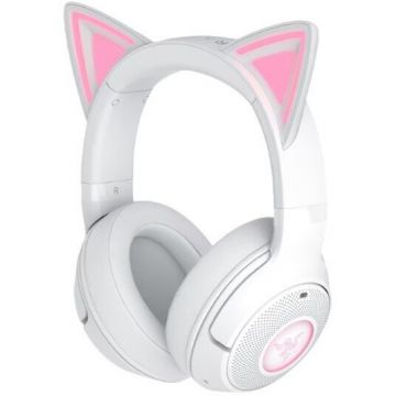 Razer Casti Gaming Razer Wireless Kraken Kitty V2,  ove- the-head, Bluetooth,  Alb