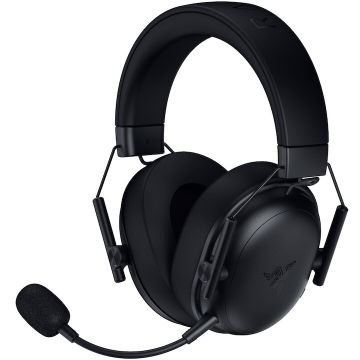 Razer Casti gaming wireless Razer Blackshark V3 X Hyperspeed, microfon unidirectional, izolare fonica activa, sistem sunet 7.1, frecventa 20 -28000, autonomie 70 ore, negru