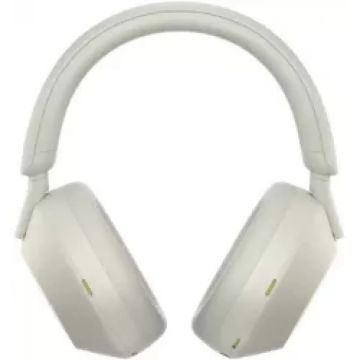 Sony Casti Over the Ear Sony WH-1000XM5S, Wireless, Bluetooth, Noise cancelling, Autonomie baterie 30 ore, Microfon, Alexa si Google Assistant, Argintiu