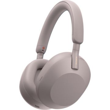 Sony Casti Wireless Over-Ear Sony WH1000XM5P.CE7, Bluetooth, Noise cancelling, Autonomie 30 ore, Microfon, Alexa si Google Assistant, Roz