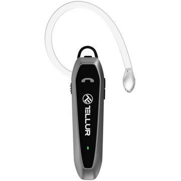 Tellur Casca Bluetooth Tellur Vox 100, pana la 22 ore timp de vorbire, conectare simultana la 2 dispozitive, compatibila IOS/Android, microfon omnidirectional cu functie de reducere a zgomotului, Negru