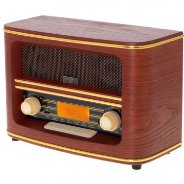ADLER Radio retro Adler AD1187, Bluetooth, USB , Ecran LCD, Temporizator, Maro (AD 1187)