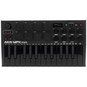 Akai Clapa Midi, Akai MPK Mini Mk3, 25 clape, 8 paduri, Negru