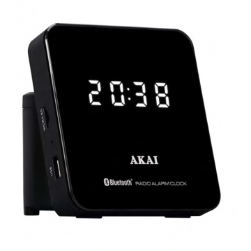 Akai Radio cu ceas Akai ACRS-4000, AM/FM, USB, Bluetooth, Negru