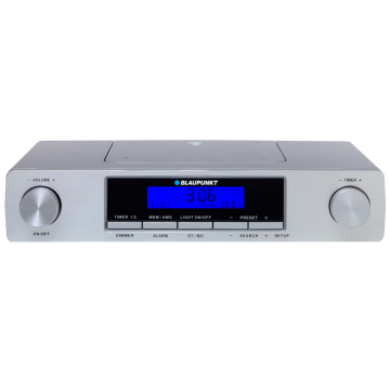 Blaupunkt Ceas cu radio BlauPunkt KR12SL, FM, LCD, Argintiu (KR12SL)