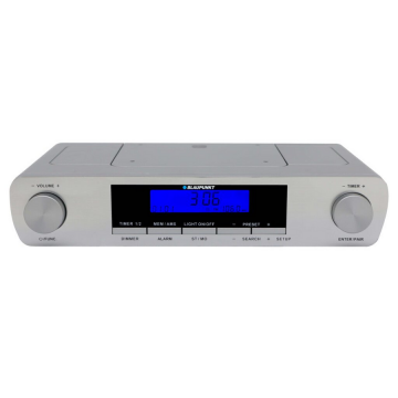 Blaupunkt Ceas cu radio BlauPunkt KR14BT, FM, LCD, Bluetooth, Argintiu (KR14BT)