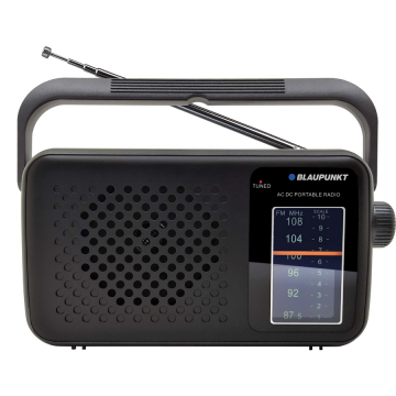 Blaupunkt Radio portabil Blaupunkt PR8BK, FM, AUX, Negru