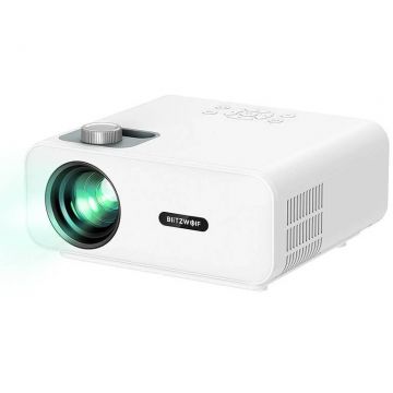 BlitzWolf Proiector LED BlitzWolf BW-V5 1080p, HDMI, USB, AV (alb)