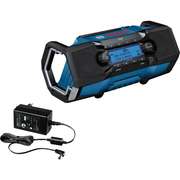 BOSCH Radio cu baterie, Bosch, 18 V, FM, Albastru (06014A3100)