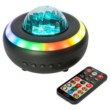 boxa portabila cu efect astro si led