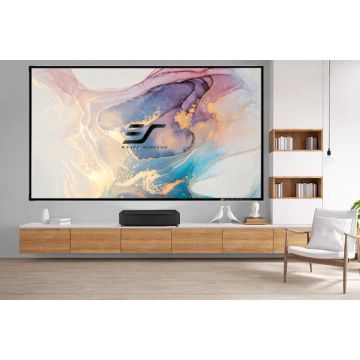 Epson Pachet Videoproiector Epson EH-LS800B + Ecran de proiectie EliteScreens AR110H-CLR3, Android TV, Laser, 4K PRO-UHD, Ultra Short Throw, Negru, 244 x 137 cm, Ambient Light Rejecting, ALR ULTRA SHORT, format 16:9