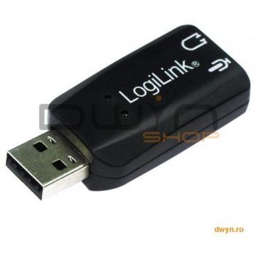 logilink SB 5.1 USB, mic. 3.5mm jack, boxe 3.5mm jack, alimentare USB, Plug&Play, Logilink 'UA0053'