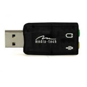MEDIATECH Placa de sunet, Media-Tech, MT5101 Virtu USB 5.1, Negru