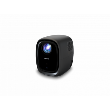 Philips Videoproiector Philips NeoPix 130C Smart, HD 1280x720, 130 ANSI lumen, Wi-Fi, HDMI, USB, Difuzoare 2x 5W, Negru