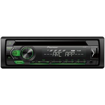 Pioneer Radio auto, Pioneer, DEH-S120UBG CD, USB, 4x50 W, Verde-Negru