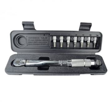 Set cheie dinamometrica si capete tubulare cu bit Mannesmann 18314, 1 4  , 5-25 Nm, 8 piese