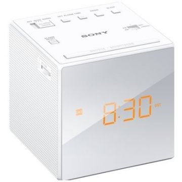 Sony Radio cu ceas Sony ICFC1W.CED, alb
