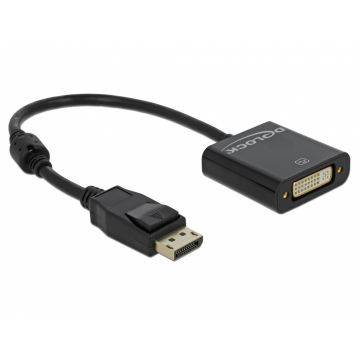 Adaptor Displayport la DVI T-M 1.2 4K Pasiv Negru, Delock 62601