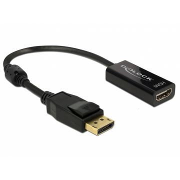 Adaptor Displayport la HDMI T-M 1.2 4K Pasiv Negru, Delock 62609