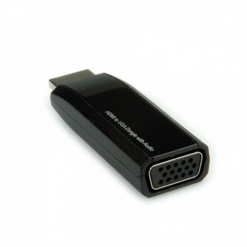 Adaptor HDMI la VGA cu audio T-M Negru, Roline 12.03.3117*