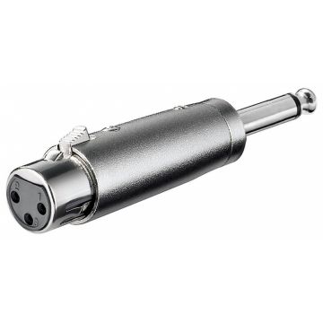 Adaptor jack mono 6.35mm la XLR T-M, KJACKXLR08